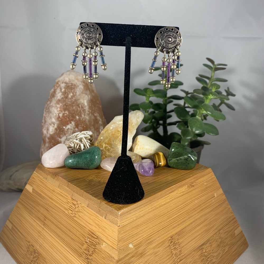Third eye sun earrings